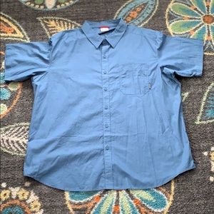 Men’s teal Columbia 3X short sleeve button up